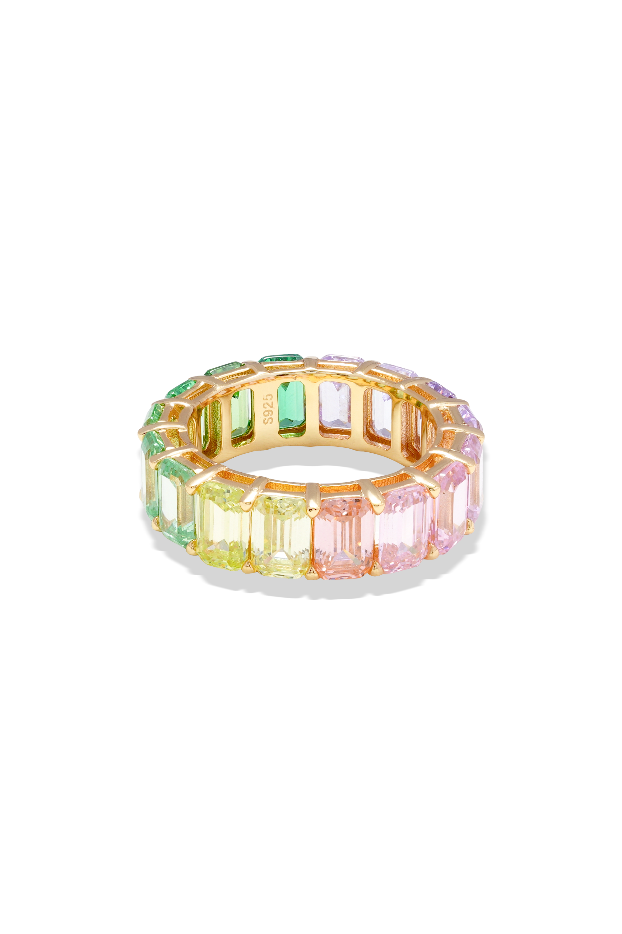 Cotton Candy Baguette Ring