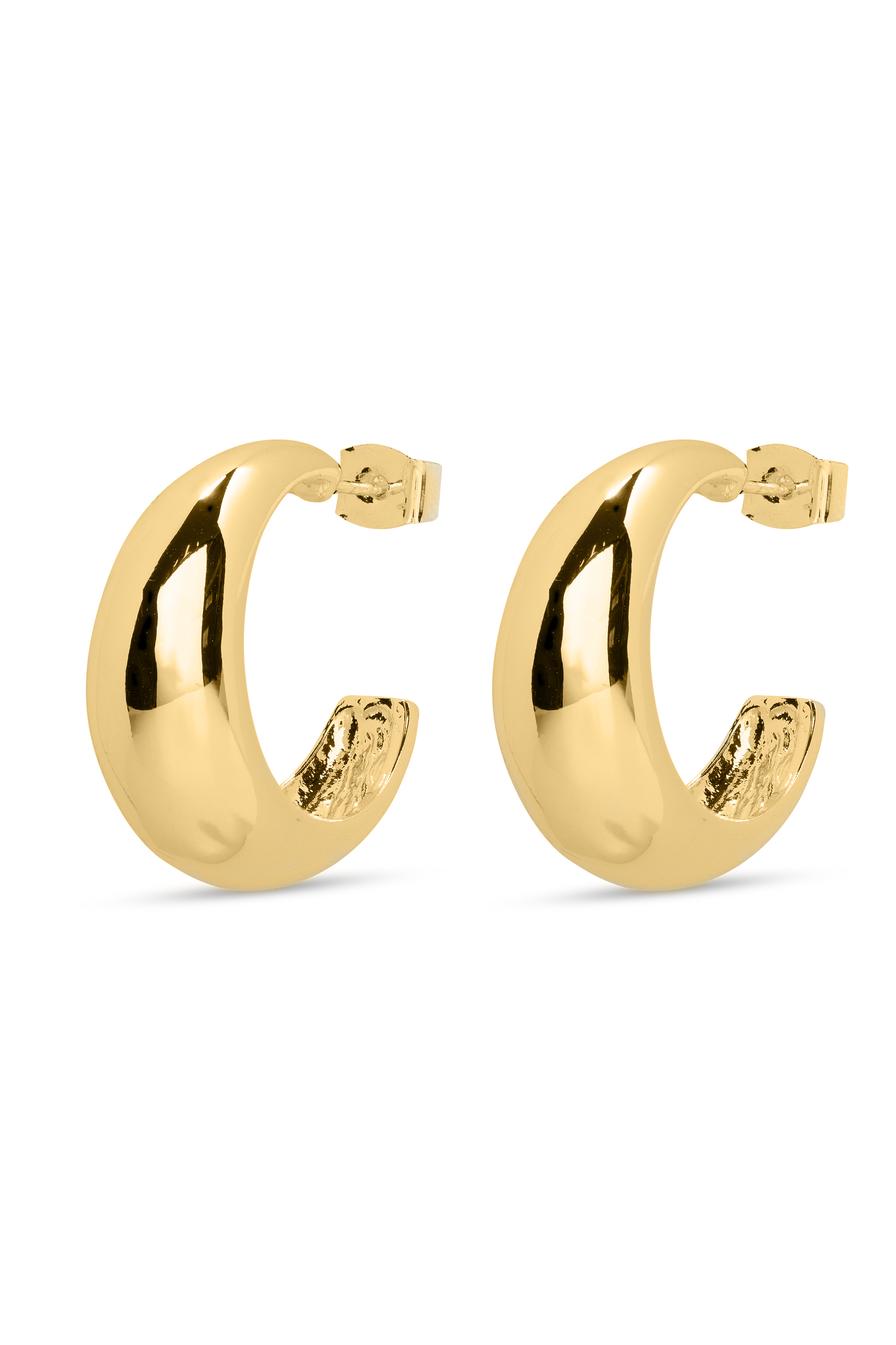 Marina Bay Hoops Golden – Crystal Haze Jewelry - Main Image